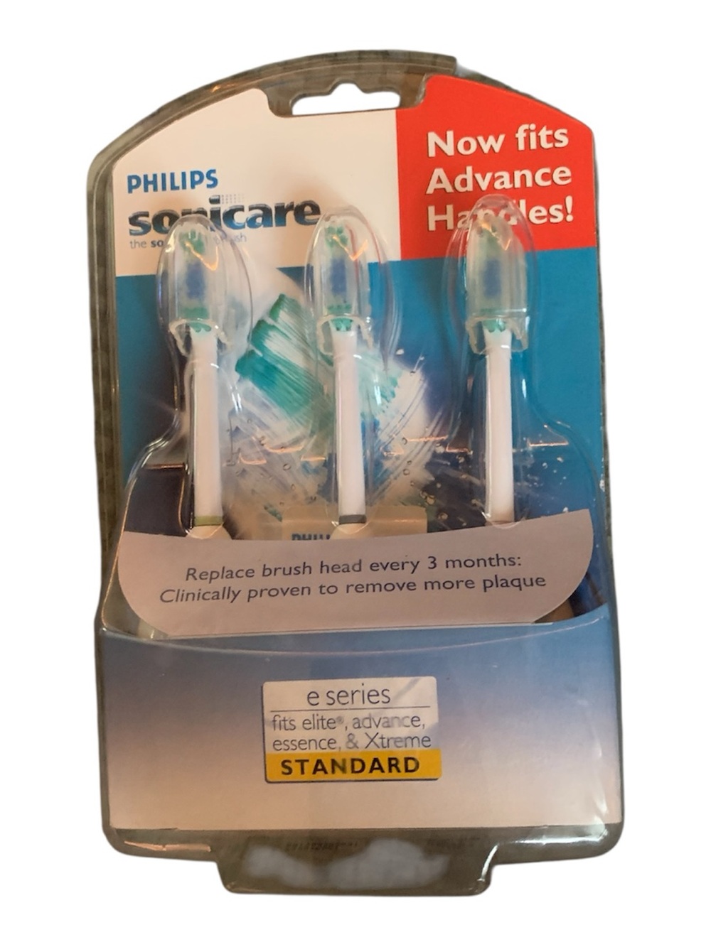 Philips Sonicare E Series HX7003 Replacement Brush Heads for Toothbrush 3 Pack